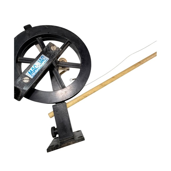 Vintage MAC-JAC Fishing Line Downrigger Counter Trolling Depth Measure Reel Boat - Picture 2 of 16